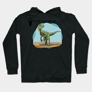 Velociraptor dinosaur Hoodie